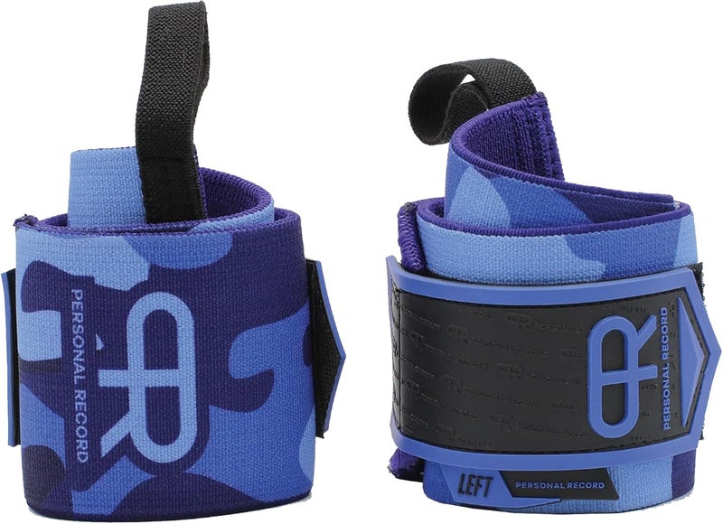 PR Personal Record Heavy Duty Premium Wrist Wraps, More Elasticity, Reinforced Stitching, Extra Wide Strap, Strong Thumb Loop, Larry Wheels Weightlifting Wraps - Image 3